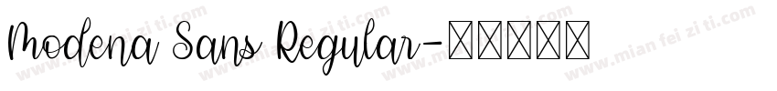 Modena Sans Regular字体转换